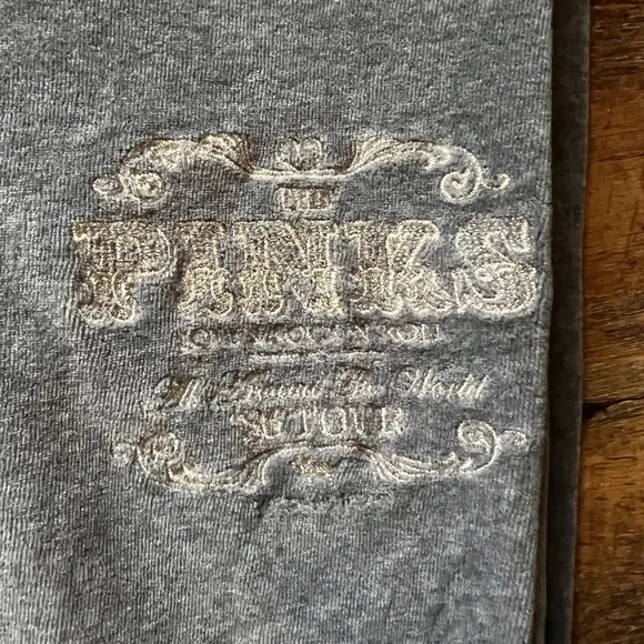 Victoria's Secret PINK Vintage Gray Velour Pant Size S - Picture 4 of 5